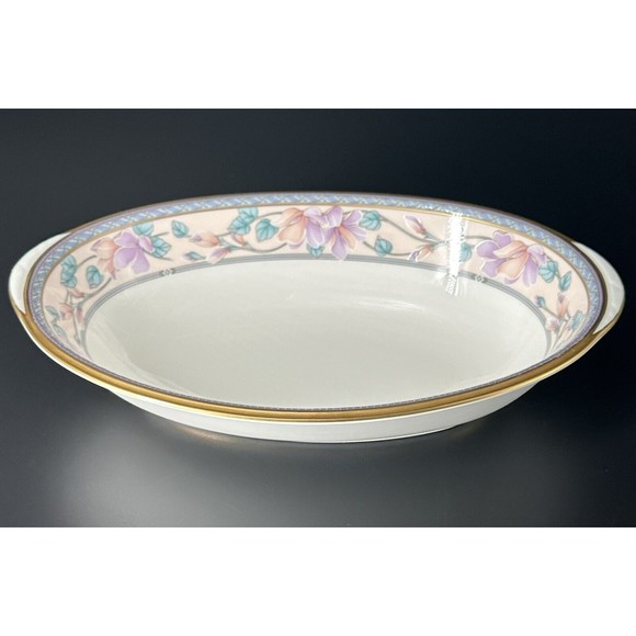 Noritake Embassy Suite Bone China Oval Dish with Gold Trim and Floral Pattern - Picture 2 of 8